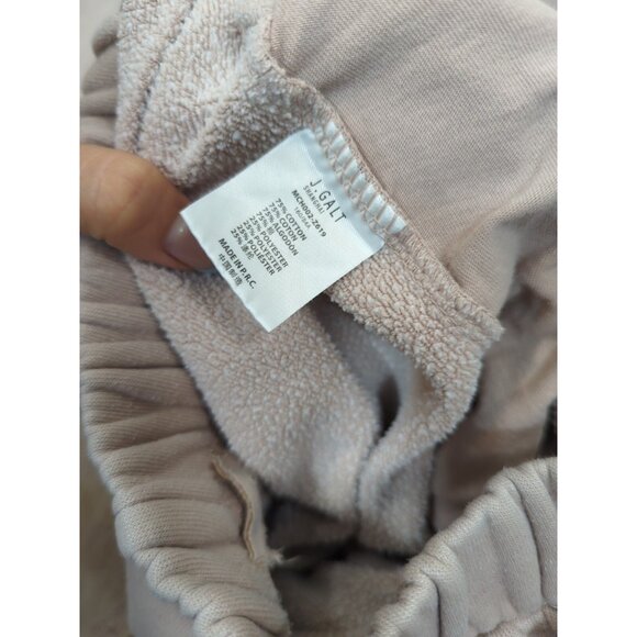 Brandy Melville Women's Rosa Sweatpants Joggers Fleece Pink Tan Size S/M READ - Picture 3 of 7